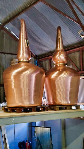 Copper pot stills manufactured in Ireland by Assan Engineering